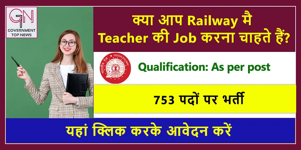 Railway Teacher Recruitment 2025