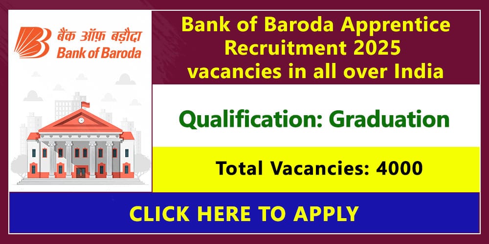 Bank of Baroda Apprentice Recruitment 2025