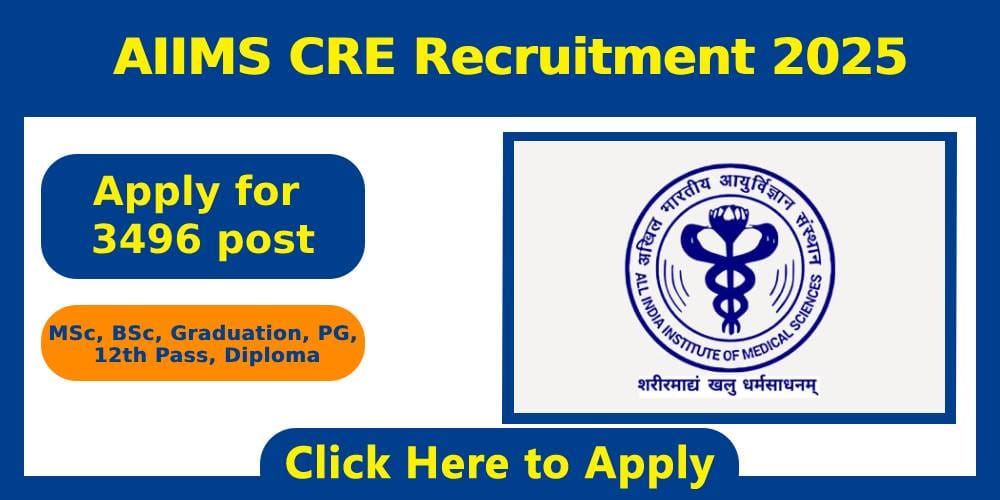 AIIMS CRE Recruitment 2025