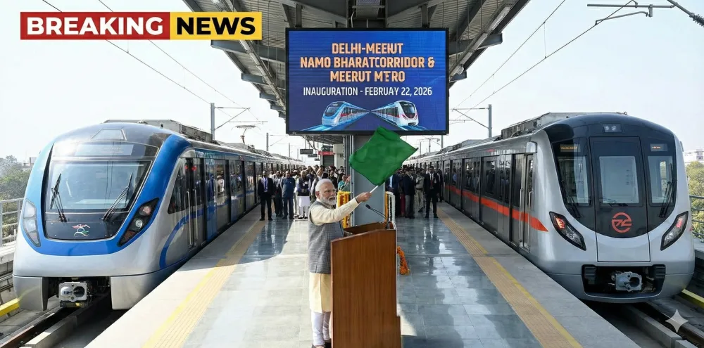 Breaking News PM Modi Inaugurates the Complete 82-km Delhi-Meerut Namo Bharat Corridor & Meerut Metro