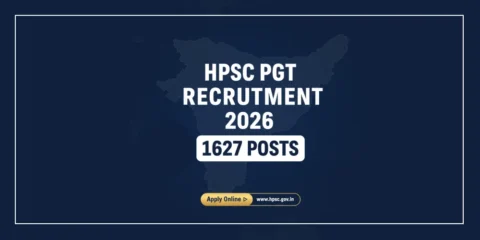 HPSC PGT Recruitment 2026 for 1627 Posts