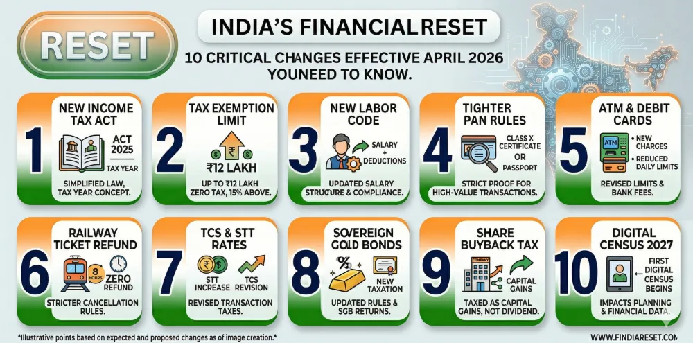 India’s Financial Reset: 10 Critical Changes Effective April 2026 You Need to Know