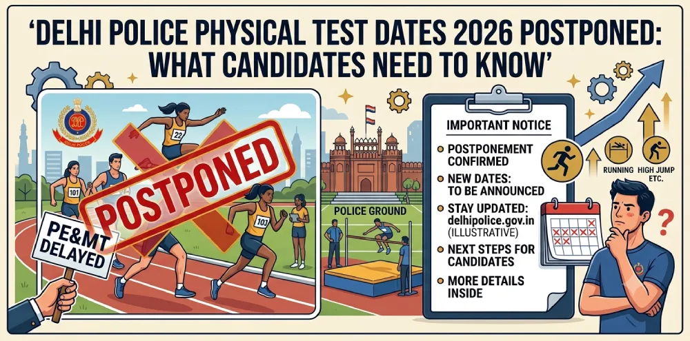 Delhi Police Physical Test Dates 2026 Postponed: What Candidates Need to Know