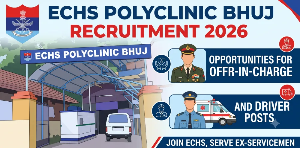 ECHS Polyclinic Bhuj Recruitment 2026: An Overview of Opportunities for Offr-in-Charge and Driver Posts