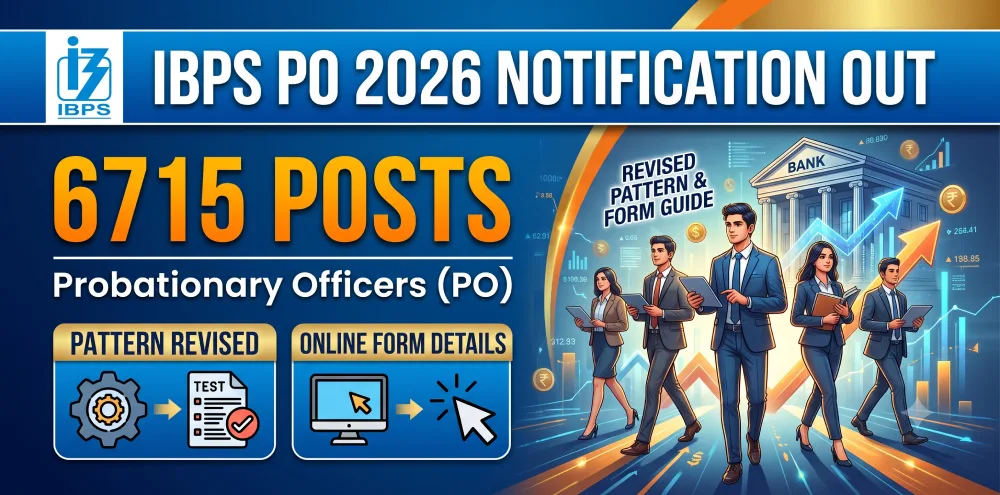 IBPS PO 2026 Notification Out: 6715 Posts, Pattern Revised, Online Form Details