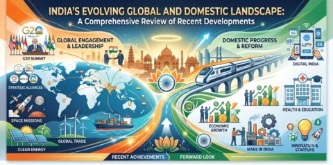 India's Evolving Global and Domestic Landscape: A Comprehensive Review of Recent Developments