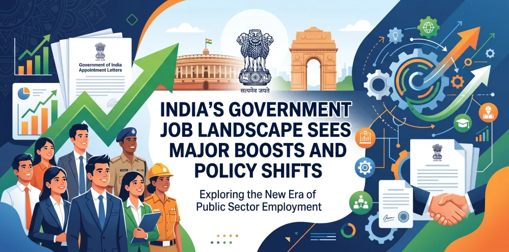 India's Government Job Landscape Sees Major Boosts and Policy Shifts