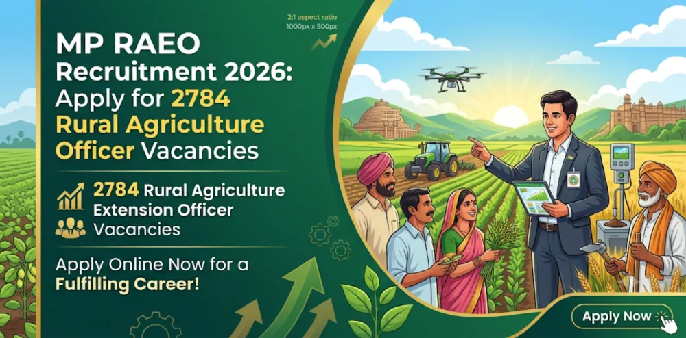 MP RAEO Recruitment 2026: Apply for 2784 Rural Agriculture Extension Officer Vacancies