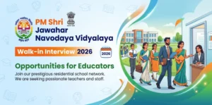 PM Shri Jawahar Navodaya Vidyalaya Walk-in Interview 2026: Opportunities for Educators