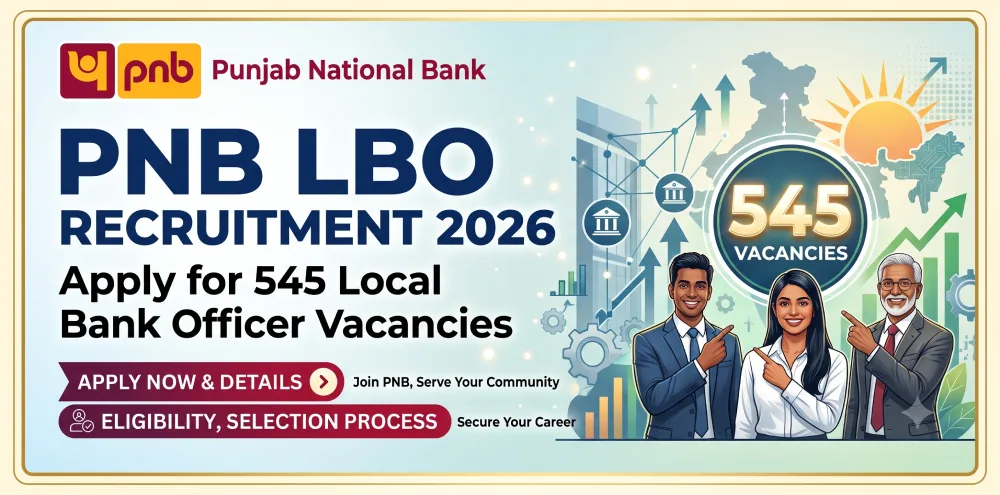 PNB LBO Recruitment 2026 Apply for 545 Local Bank Officer Vacancies