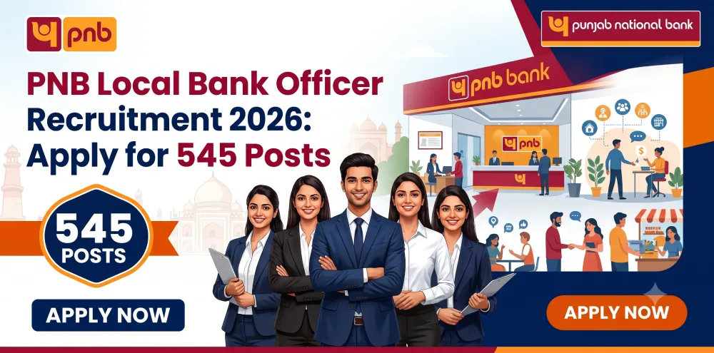 PNB Local Bank Officer Recruitment 2026: Apply for 545 Posts