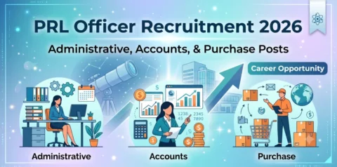PRL Officer Recruitment 2026: Administrative, Accounts, & Purchase Posts