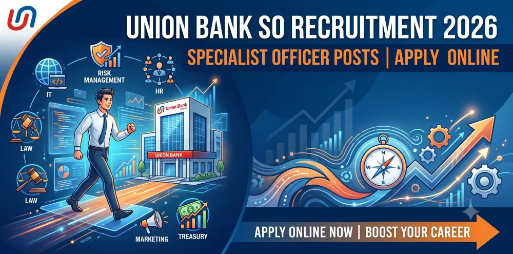 Union Bank SO Recruitment 2026: Apply Online for Specialist Officer Posts